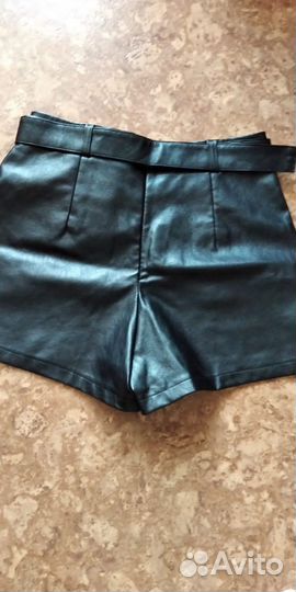 Шорты эко кожа