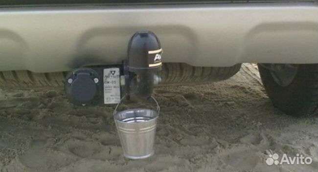 Ведро на фаркоп декоративное