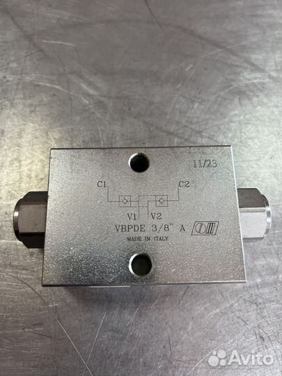 Двусторонний гидрозамок vbpde 3/8 A V0180