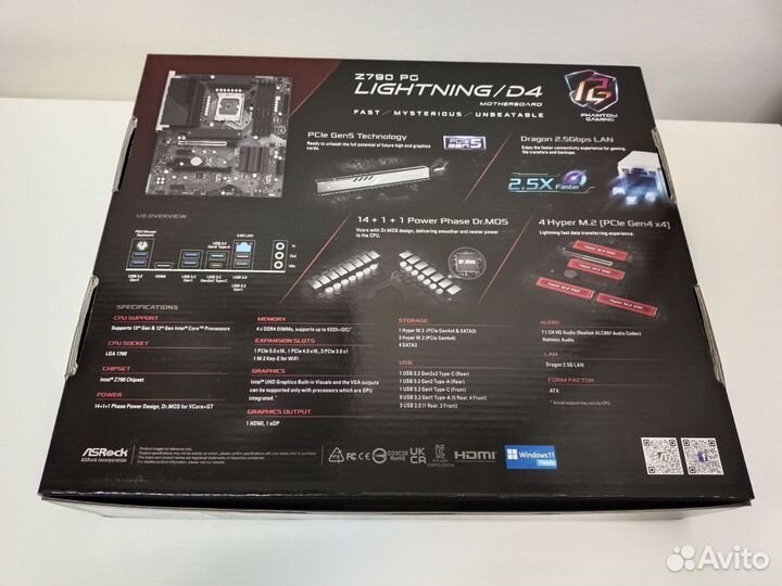 Материнская плата ASRock Z790 PG Lightning/DDR4