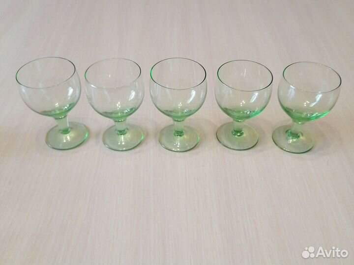 Рюмка фужер СССР Цветное стекло