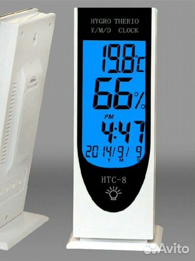 Электронный термометр гигрометр будильник HTC-8