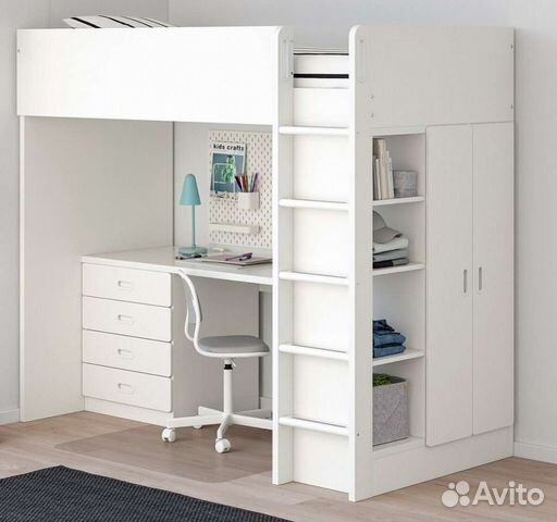 Кровать чердак IKEA стува купить в Москве | Личные вещи | Авито