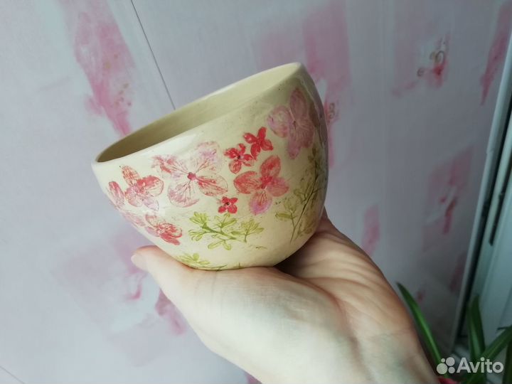 Чашка ручной работы