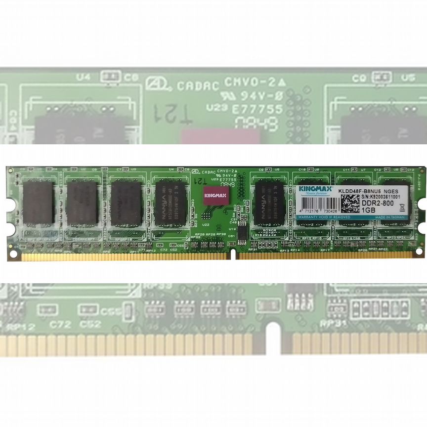 [KLDD48F-B8NU5] Оперативная Память Kingmax Ddr2 1gb Kldd48f-B8nu5