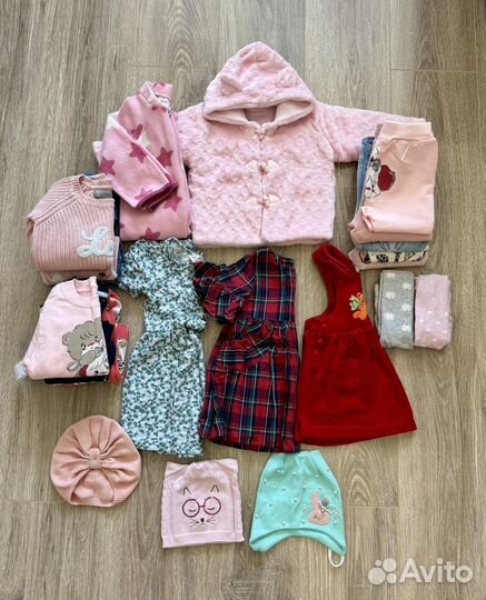Большой пакет вещей на девочку