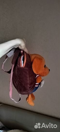 Собачка детский плюшевый рюкзак