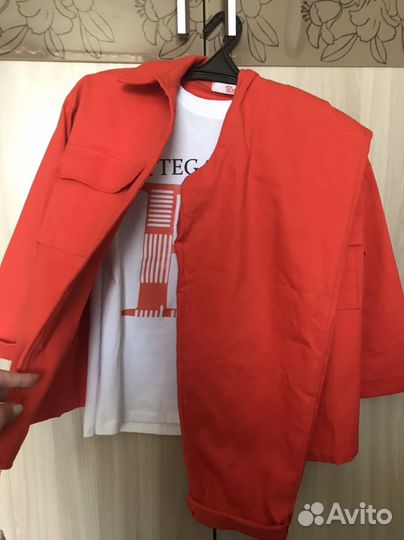 Джинсовый костюм тройка