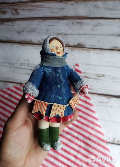 Ватные елочные игрушки