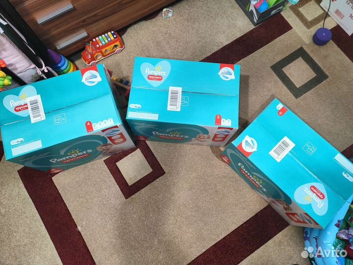 Pampers megabox памперс трусики 4,5,6