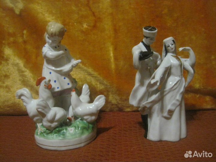 Фарфоровые статуэтки лфз Дулёво Полонное Барановка