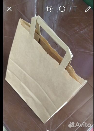 Пакет подарочный бумажный крафт для творчества