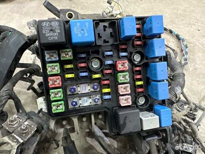 Проводка моторного отсека с блоком предохранителей