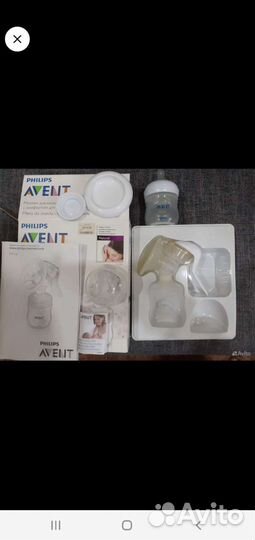 Молокоотсос avent ручной б.у