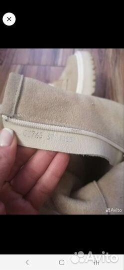 Ботинки натуральная замша женские деми