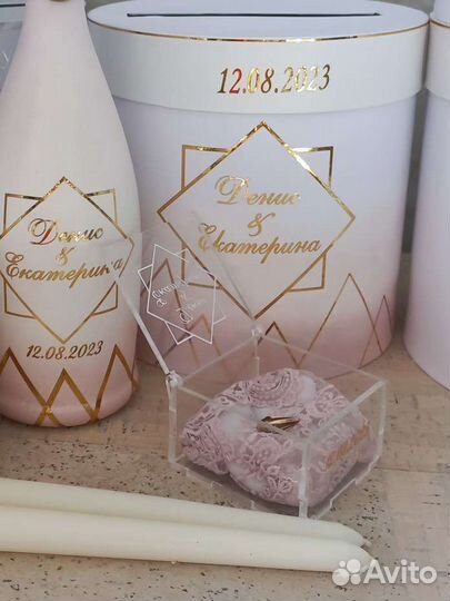 Коробочка для колец и свадебные наборы