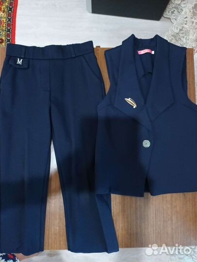 Школьная форма для девочки синяя 146