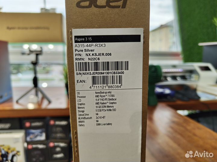 Acer Aspire A315 Razen 7 5700U 16/512 Dos Новый