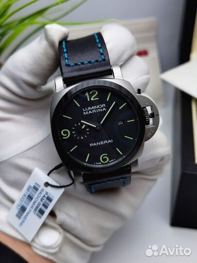 Часы мужские panerai Luminor механика кожа