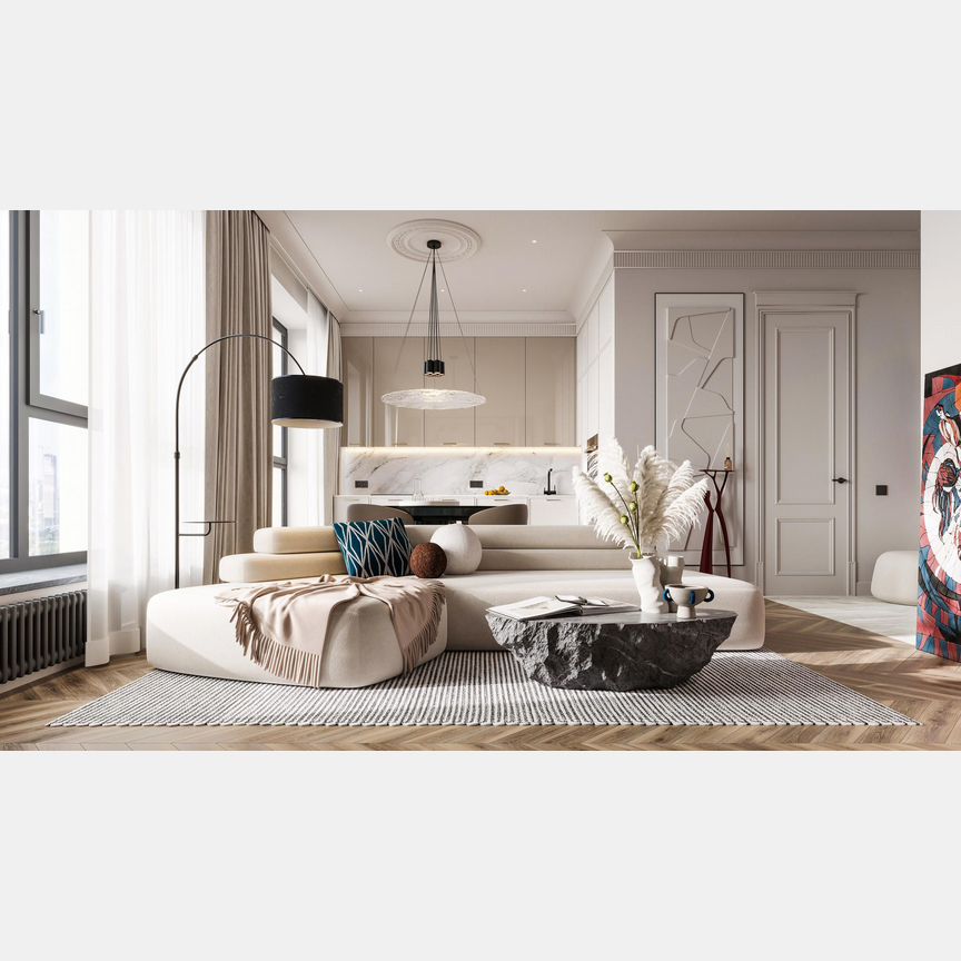 2-к. квартира, 61,6 м², 5/12 эт.