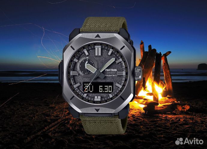 Casio Pro Trek PRW-6900YB-3E С огнеупорным ремешко