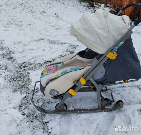 Детские санки с колесами