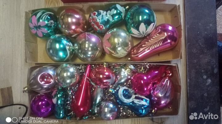 Ёлочные игрушки времен 70-90-х гг