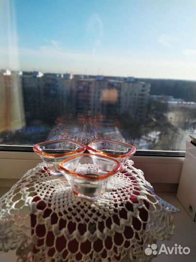 Посуда walther glas, подсвечники, 3шт., новые