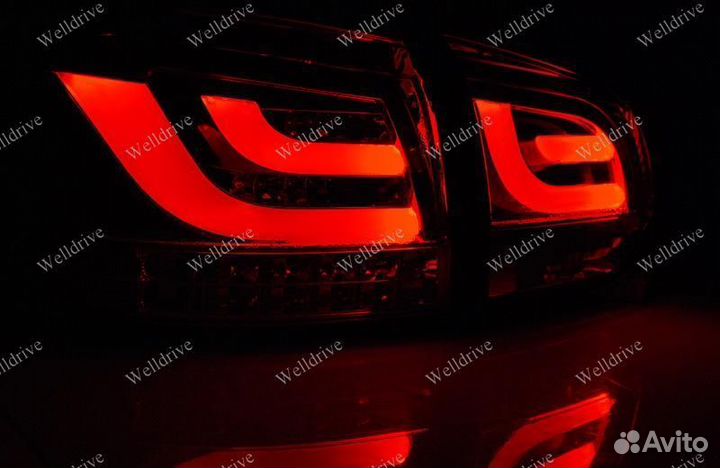 Фонари задние VW Golf 6 08-12 Led черные