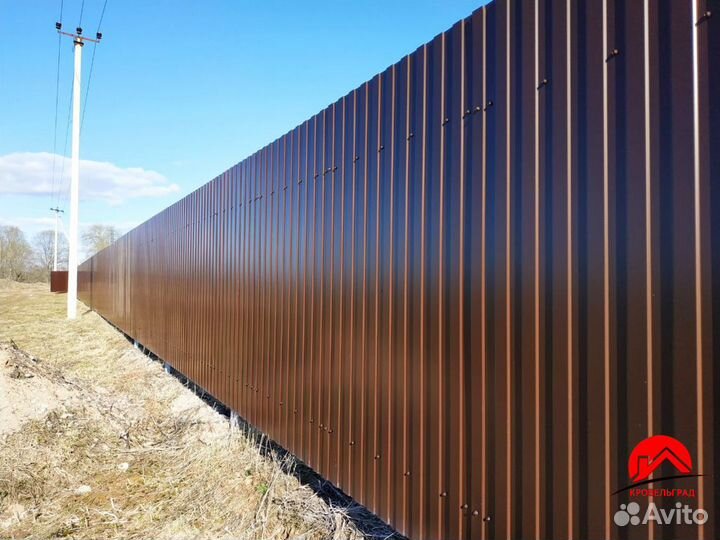 Купит профнастил для забора с8 рал8017