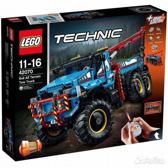 Lego Technic 42070 Эвакуатор-внедорожник 6х6