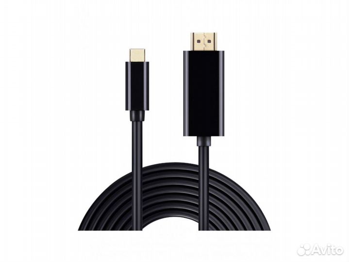 Переходник hdmi - Type-C (1,8 м) (Черный)