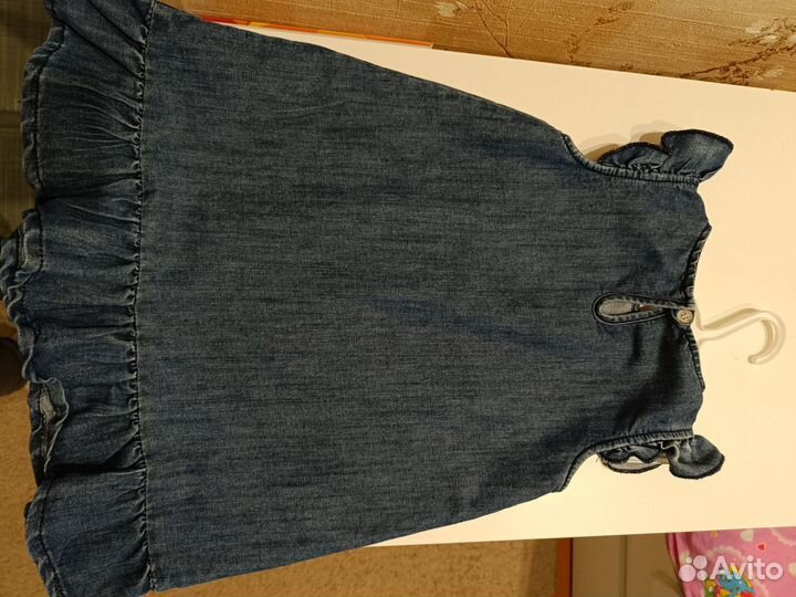 Джинсовые сарафаны для девочки на 3-4 года