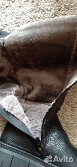 Ботфорты на полную ножку 36 натуральные