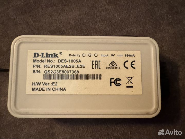 Коммутатор D-Link DES-1005A