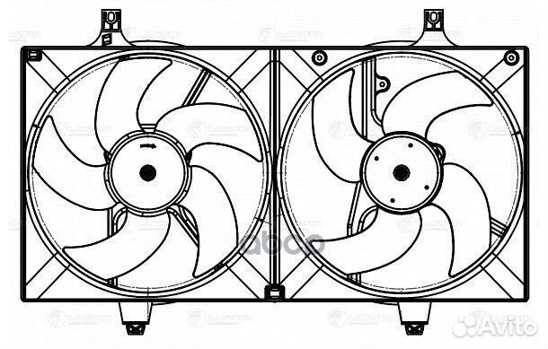 Вентилятор радиатора Nissan Almera N16 (00) /Pr