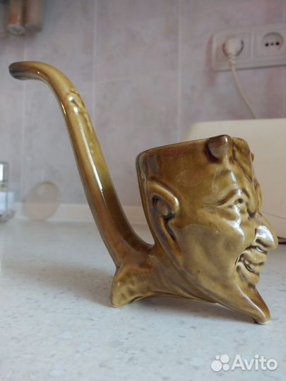 Сувенир Чёртик, выс. 9см, с трубкой16см