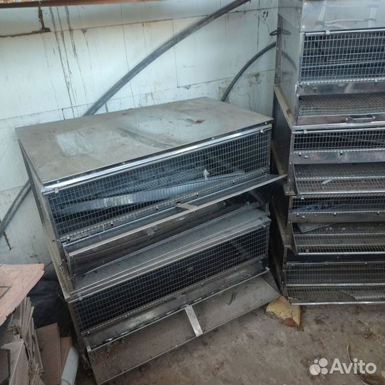 Клетки для перепелов и бройлеров нержавейка