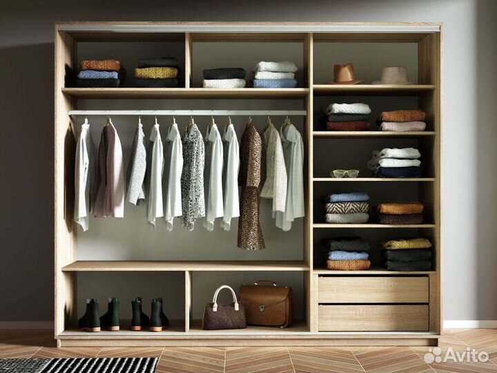 Шкаф купе большой 2,4 метра