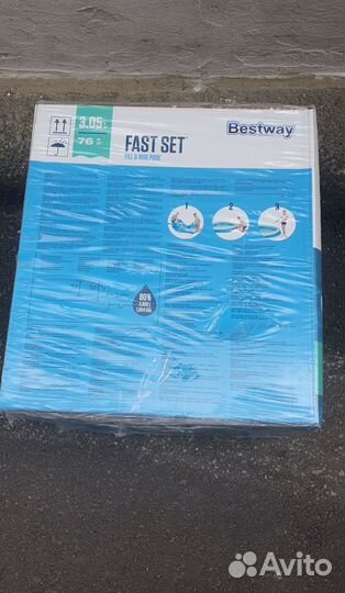 Надувной бассейн Bestway Fast Set 57266 305х305х76