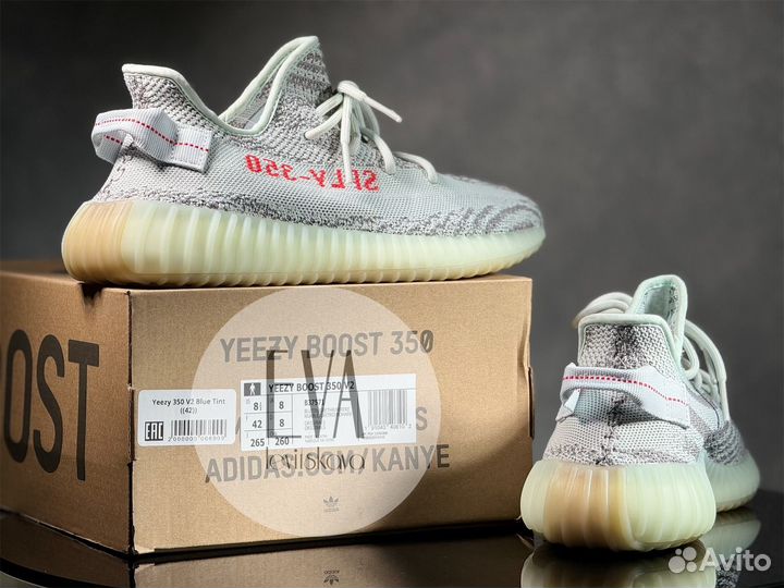 Кроссовки Adidas Yееzy Boost 350 V2 Blue Tint