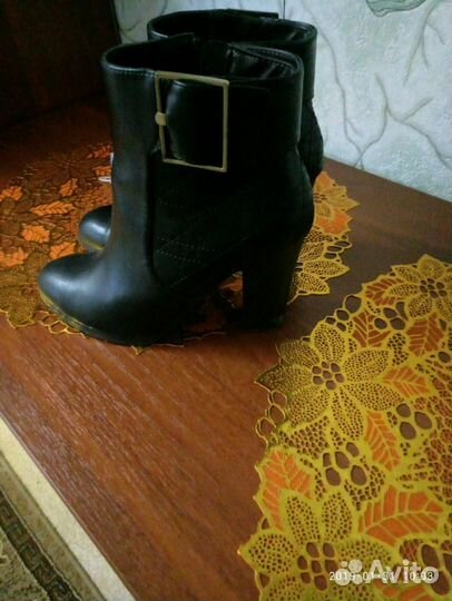 Ботильоны кожанные