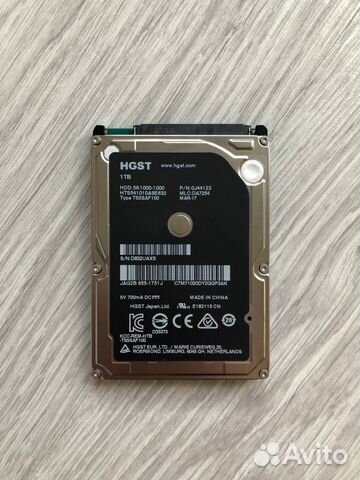 HDD 1tb для ноутбука (SATA)