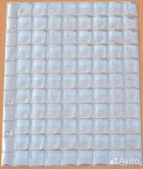 Листы для монет и бон, формата 