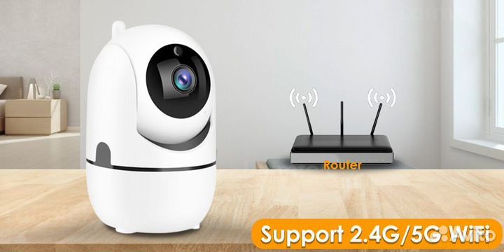 Видеонаблюдение Wifi внутренняя камера, видеоняня
