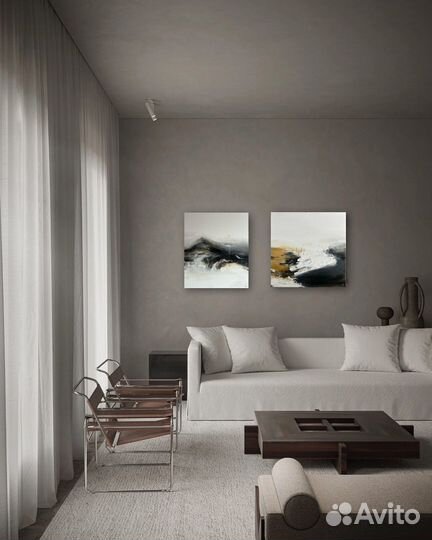 Картина маслом интерьерная абстракция