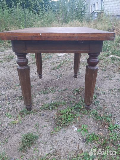 Стол старинный дубовый раздвижной
