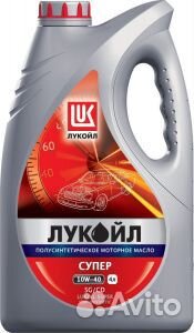 Масло лукойл супер 10W40 SG/CD полусинтетика 4л