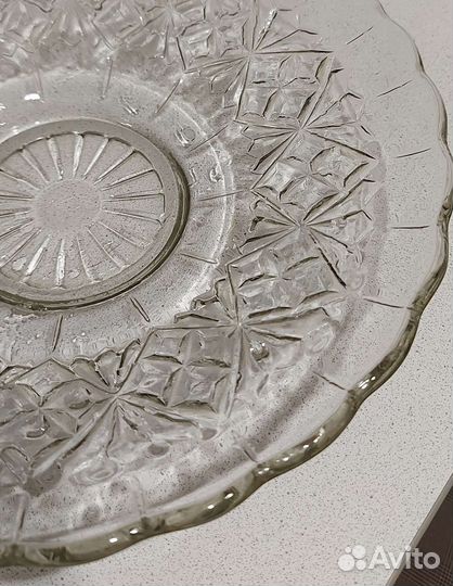 Ваза для фруктов стекло СССР