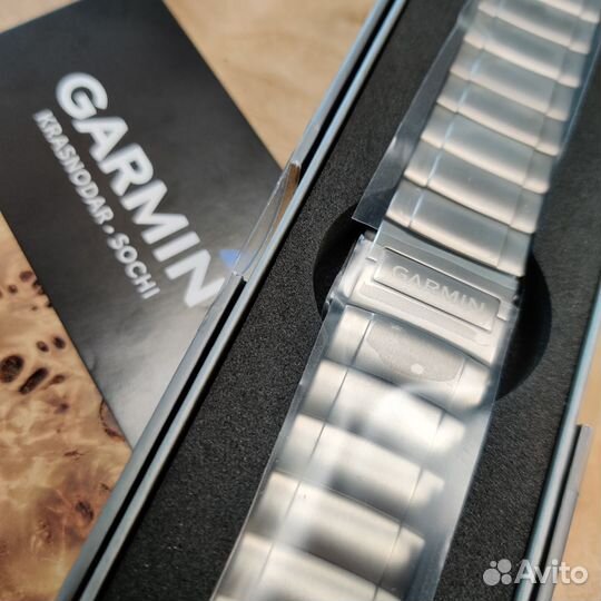 Браслет комби титан+силикон 22mm Garmin